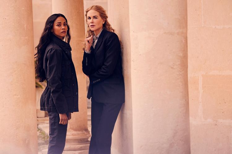 Zoë Saldana og Nicole Kidman spiller henholdsvis teamleder i CIA og topchef i samme. Med bravour.  Foto: SkyShowtime