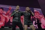 »Vi har stor respekt for de mindre spillesteder og alle de mennesker, der med stor dedikation og kærlighed til musikken sørger for, at musik som vores kommer ud til alle i det danske land«, skrev Suspekt, da bandet i 2017 spillede på Tobakken i Esbjerg.​ I september i år spillede de for fulde huse i Parken. Foto: Benjamin Krog