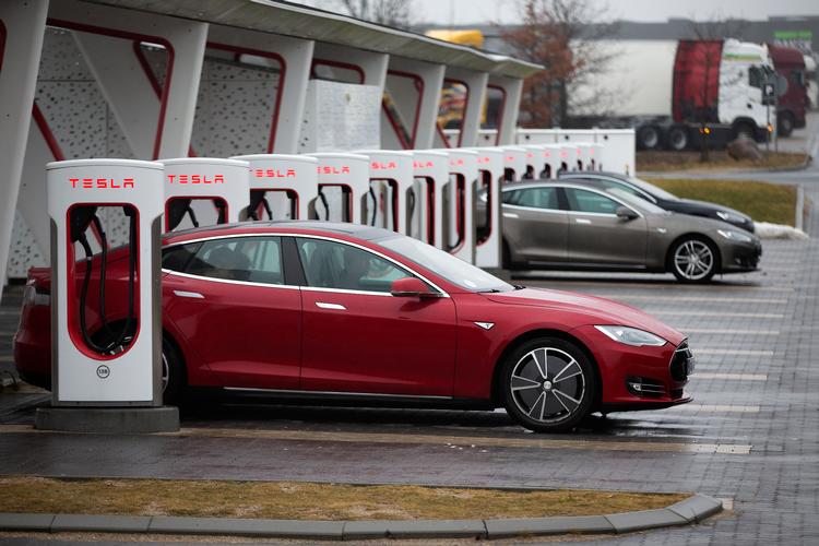 Tesla er favoritten og den mest solgte bil i Danmark i oktober 2023.  Foto: Finn Frandsen