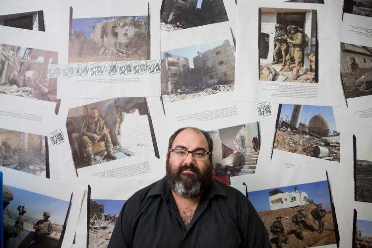 Yehuda Shaul, tidligere israelsk soldat på Vestbredden, stifter af netværk, der modarbejder den israelske besættelse og i dag direktør i tænketank, som søger løsninger på konflikten mellem israelere og palæstinensere.
 Foto: Oded Balilty/Ritzau Scanpix