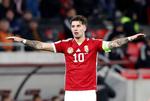 Dominik Szoboszlai kommer til at spille for tomt stadion, når han og Ungarn møder Bulgarien på udebane i Plovdiv i EM-kvalifikationen. Foto: Bernadett Szabo/Ritzau Scanpix