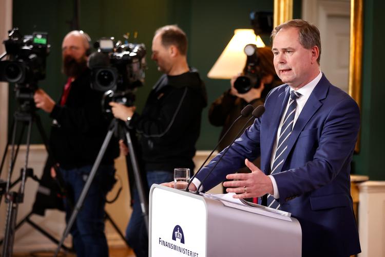 Finansminister Nicolai Wammen præsenterer regeringens økonomiske 2030-plan. Foto: Jens Dresling