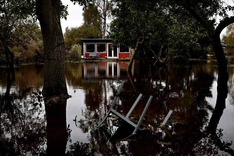Roneklint på Sydsjælland er ét af de steder, som blev ramt af oversvømmelser under den voldsomme stormflod.  Foto: Martin Lehmann