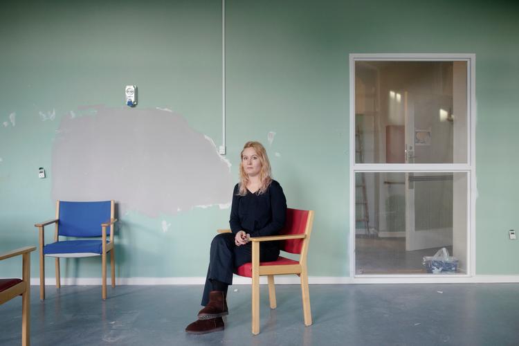 Anna Rieder, forfatter og underviser for en skrivegruppe på Psykiatrisk Center Amager i Foreningen for Kunst og Mental Sundhed.   Foto: Miriam Dalsgaard