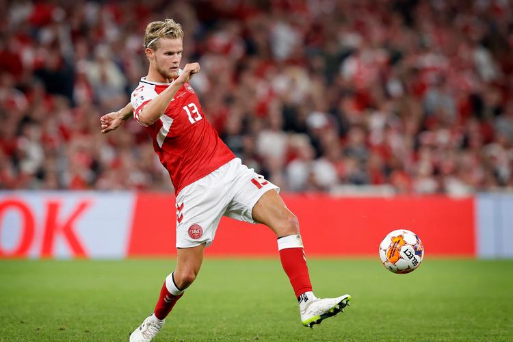 Morten Hjulmand er sammen med  Mohamed Daramy og Matt O’Riley efterudtaget til landsholdet. Foto: Jens Dresling