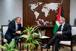 Udenrigsminister Lars Løkke Rasmussen besøger i dag premierministeren for Det Palæstinensiske Selvstyre, Mohammad Shtayyeh. Foto: Bo Amstrup/Ritzau Scanpix