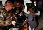 En såret ukrainer bliver evakueret fra Avdijivka. Foto: Anatolii Stepanov/Ritzau Scanpix