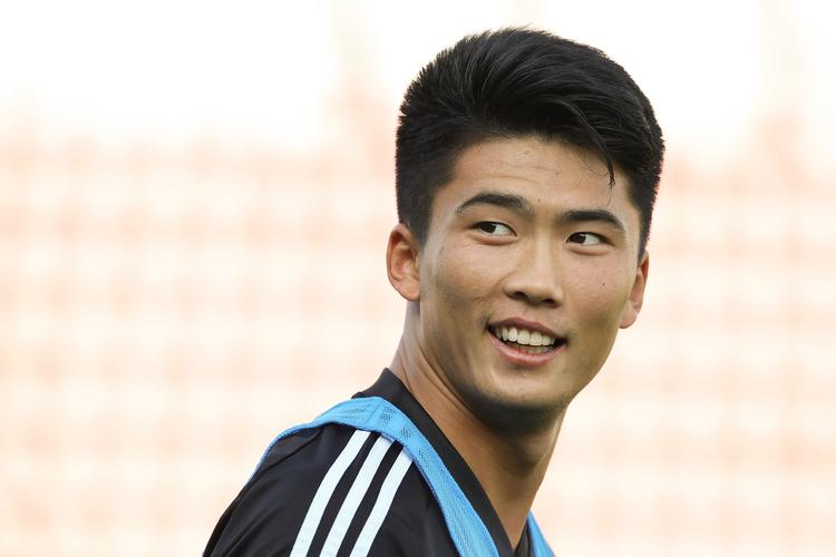 Han Kwang-song nåede i starten af karrieren at score et mål i Serie A, som er en af verdens bedste fodboldligaer, men siden har karrieren taget en vild drejning.  Foto: Jonathan Moscrop/Ritzau Scanpix