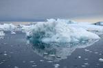 Isbjerge i Diskobugten nær Ilulissat i Grønland, som nu vil tiltræde Parisaftalen. Foto: Thomas Borberg