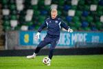 Kasper Schmeichel køber ingen snak om, at det er sværere at motivere sig til dagens landskamp mod Nordirland, hvor danskerne allerede er kvalificerede til EM og derfor ikke har andet end æren på spil.  Foto: Bo Amstrup/Ritzau Scanpix