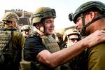 Israels premierminister, Benjamin Netanyahu, har søndag besøgt Gaza for første gang under udbruddet af krigen mellem Hamas og Israel. Foto: Handout/Ritzau Scanpix