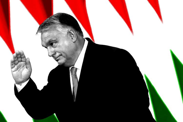 Viktor Orban rammer EU på unionens ømmeste punkt med sin modvilje mod at støtte Ukraine.  Foto: Bernadett Szabo/Ritzau Scanpix. Fotocollage: Tomas Østergren