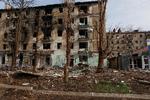 Der kæmpes hårdt om Avdijika, der i årevis har været en by på frontlinjen mellem det ukrainske forsvar og de russiske invasionsstyrker. Der er ikke meget tilbage af det, der engang var en industriby i det østlige Ukraine. Foto: Rfe/rl/serhii Nuzhnenko/Ritzau Scanpix