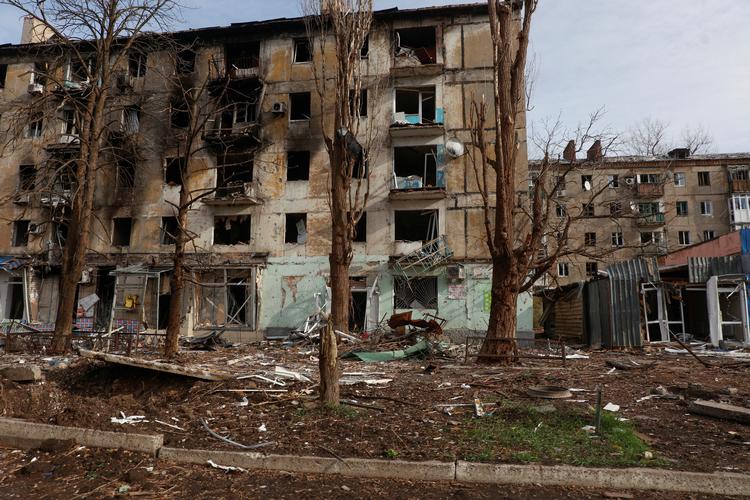 Der kæmpes hårdt om Avdijika, der i årevis har været en by på frontlinjen mellem det ukrainske forsvar og de russiske invasionsstyrker. Der er ikke meget tilbage af det, der engang var en industriby i det østlige Ukraine. Foto: Rfe/rl/serhii Nuzhnenko/Ritzau Scanpix