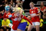 19-årige Julie Scagliones mor blev verdensmester med Danmark i 1997, og nu kan teenageren blive et dansk trumfkort i Herning. Foto: Jens Dresling