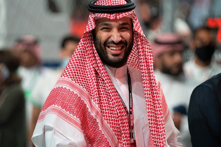 Kronprins  Mohammed bin Salman til Formel 1, som han fik til Saudi-Arabien i 2021. Sidste skud på stammen af triumfer er World Expo.  Foto: Hasan Bratic/Ritzau Scanpix