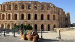 Det imponerende romerske amfiteater El Jem fra det tredje århundrede husede 35.000 tilskuere til gladiatorkampe.  