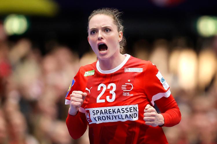  Kristina Jørgensen rejste sig ovenpå en forfærdelig første halvleg og blev katalysator for den danske sejr over Serbien. Foto: Jens Dresling