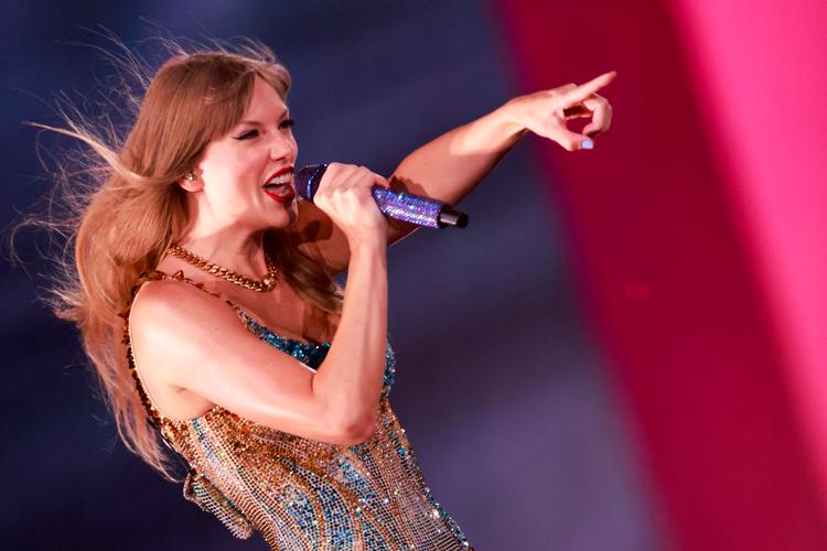 Taylor Swift var den mest streamede internationalt på Spotify i 2023.   Foto: Michael Tran/Ritzau Scanpix