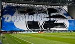 Iøjnefaldende bannere og tifoer er langt fra nyt blandt FCK's fans. Men i efteråret er de gået for vidt, mener i hvert fald Fodboldens Appelinstans. Tifoen her er fra en tidligere kamp. Foto: Jens Dresling