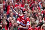 Kristina Jørgensen mener, at tiden på akademiet i Skanderborg har været vigtige i udformningen af hende som håndboldspiller. Foto: Bo Amstrup/Ritzau Scanpix