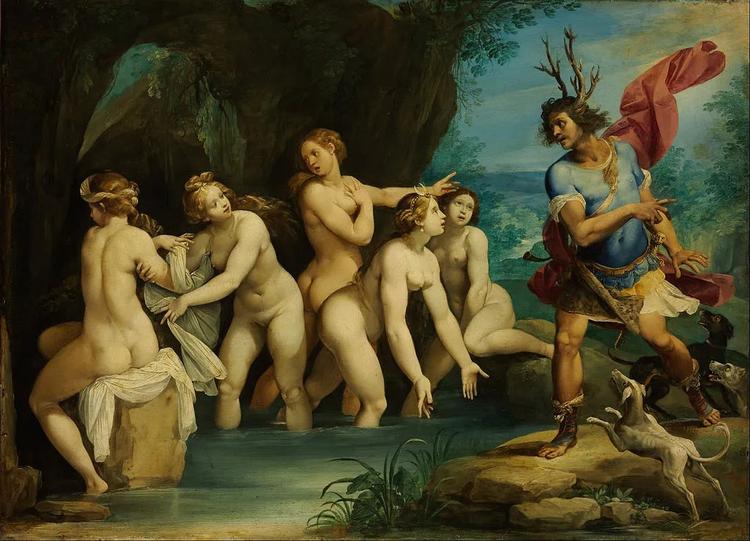 Det er maleriet her af den manieristiske maler Giuseppe Cesari, som kan ses på Louvre, der har stødt elever på en fransk skole.  Foto: Google Cultural Insitute