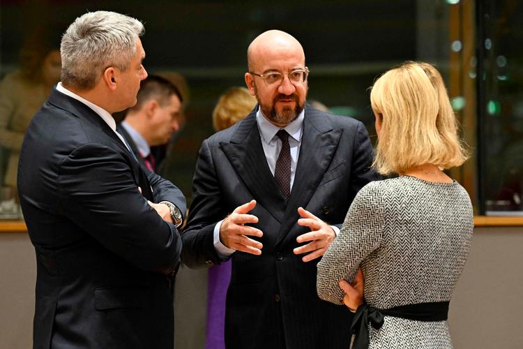 EU's præsident, Charles Michel, bekræfter beslutningen på X. Foto: Miguel Medina/Ritzau Scanpix