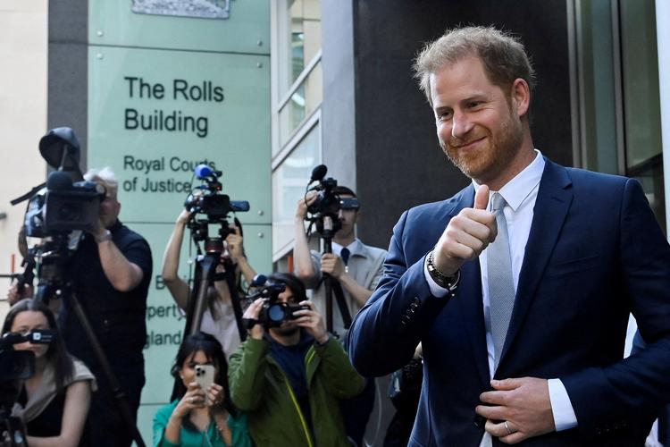Prins Harry fik ret i retten.  Foto: Toby Melville/Ritzau Scanpix