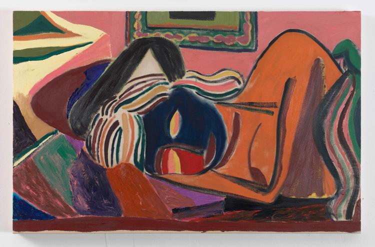 Tal R ’The Hungarian’, 2019, fra bogen af Pernille Albrethsen om Tal R’s malerier fra 1998 til i dag.  Foto: Tal R © Paradis/Tal R - Copenhagen