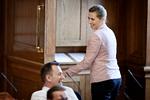 EU-ordfører for Konservative, Niels Flemming Hansen, erkender, at det ikke var deres ide at åbne for at afskaffe vetoretten, hvilket ellers er en del af en aftale, de har indgået med regeringen. Foto: Jens Dresling