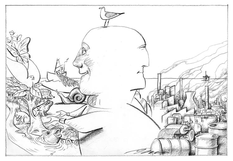 Tegning Per Marquard Otzen