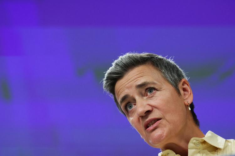 EU's konkurrencekommissær Margrethe Vestager pålægger nu en stribe pornohjemmesider at skærpe indsatsen for at skærme børn fra deres indhold. Foto: Yves Herman/Ritzau Scanpix