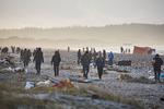 Vraggods flyder langs Vestkysten ved Tranum Strand i Nordjylland. Foto: Claus Bjørn Larsen/Ritzau Scanpix