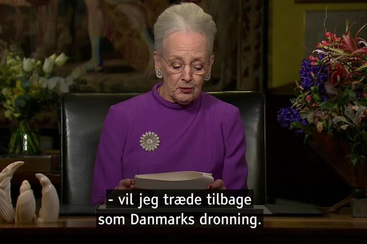 Dronning Margrethe II abdicerer