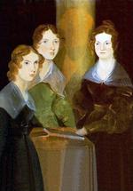 Fra ventre ses Anne, Emily og Charlotte Brontë. Foto: Maleri af Brontë-søstrene. Fra Wikipedia Commons
