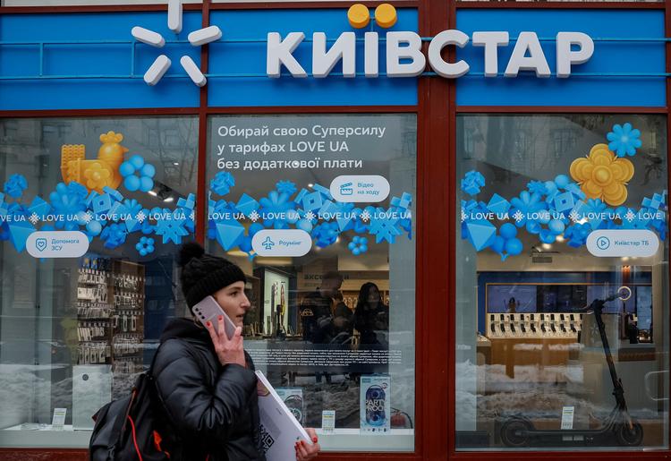 Ukraines største operatør af mobilnetværk, Kyivstar, har i månedsvis været ramt af russisk hackerangreb. Foto: Alina Smutko/Ritzau Scanpix