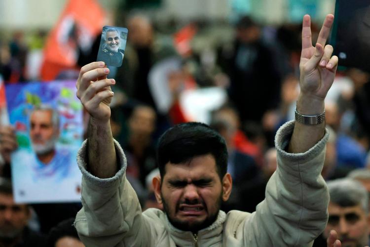 To bomber blev onsdag udløst ved en mindehøjtidelighed for general Soleimani i Iran. Foto: Atta Kenare/Ritzau Scanpix