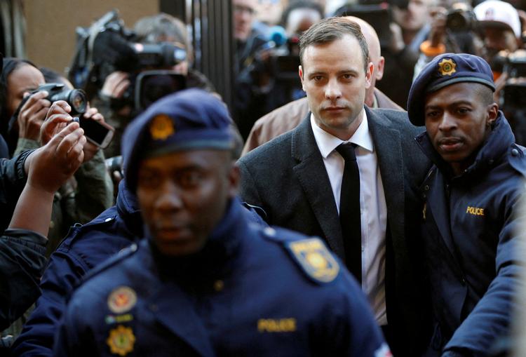 Oscar Pistorius fotograferet i 2016, da han ankom til retten for at modtage sin dom.  Foto: Siphiwe Sibeko/Ritzau Scanpix