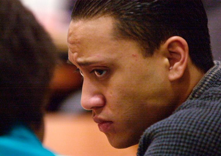 Vili Fualaau ses her under retssagen i 2002.  Foto: Elaine Thompson/Ritzau Scanpix