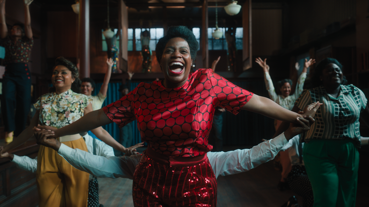 'Hell no!' De afro-amerikanske kvinder siger fra, så det kan høres og mærkes i musical-versionen af 'Farven lilla'. Foto: Still/Warner Bros.