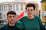 Israelerne Einat Gerlitz og Ariel Davidov ønsker ikke at være en del af deres lands krige og konflikter med palæstinensere. Derfor har de sagt nej til at aftjene deres værnepligt - med store konsekvenser som følge. Foto: Emil Jørgensen   Foto: Emil Jørgensen