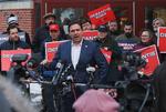 'Giv aldrig op' var sloganet på Ron DeSantis' kampagne. I aftes dansk tid gav han alligevel op. Foto: Reba Saldanha/Ritzau Scanpix