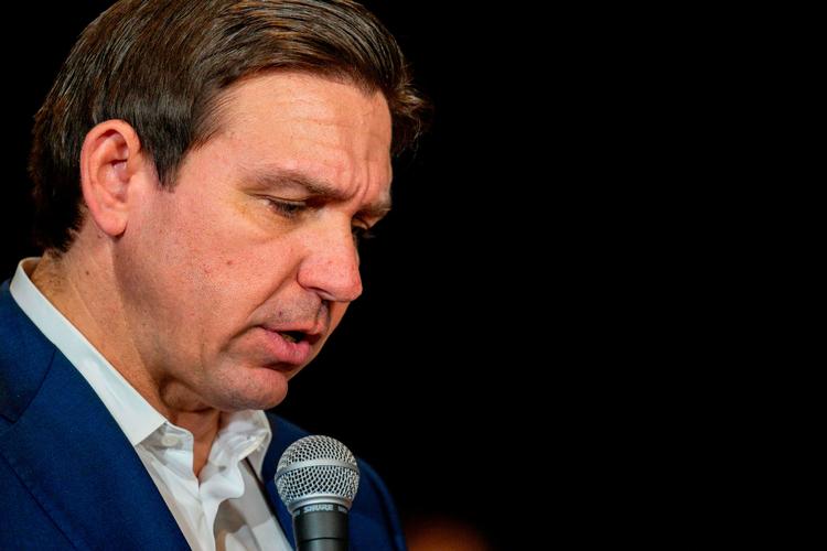 En lang nedtur kulminerede i weekenden for Ron DeSantis. Foto: Brandon Bell/Ritzau Scanpix