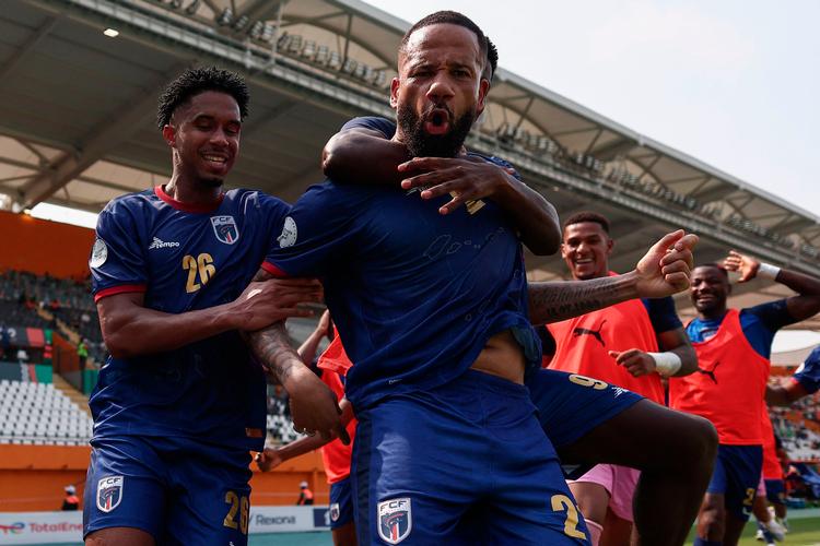 Bebés frisparksdrøn i kampen mod Mozambique er gået verden rundt på sociale medier.  Foto: Franck Fife/Ritzau Scanpix