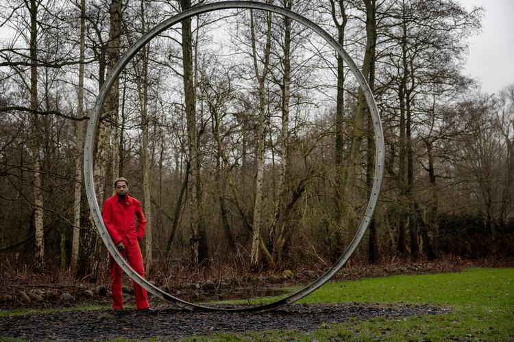 David Zilber var på date med kvinden, der siden blev hans kæreste, da han første gang lagde mærke til Olafur Eliassons værk 'Vær i vejret'. Foto: Martin Lehmann