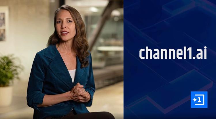 Menneske eller avatar? Værterne på Channel 1 bliver et miks af digitale kloner af rigtige mennesker og så værter, der er skabt helt fra bunden af kunstig intelligens. Foto: Channel1.ai