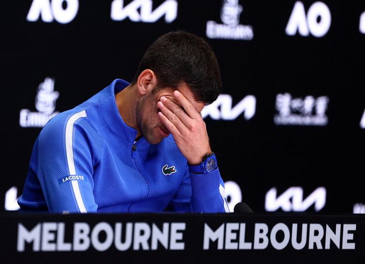 Novak Djokovic er vant til at vinde i Melbourne, men mødte i semifinalen sin overmand, som han tabte til for tredje gang på bare to måneder.   Foto: Edgar Su/Ritzau Scanpix