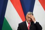 Ungarns regeingschef, Viktor Orban, fotograferet tidligere på måneden under et fælles pressemøde i Budapest med hans slovakiske kollega, Robert Fico. Foto: Bernadett Szabo/Ritzau Scanpix