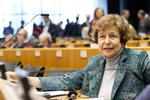Den 73-årige Tatjana Ždanoka fra Letland sidder i EU-Parlamentet og har haft tætte forbindelser til den russiske spiontjeneste.  Foto: Didier Bauweraerts