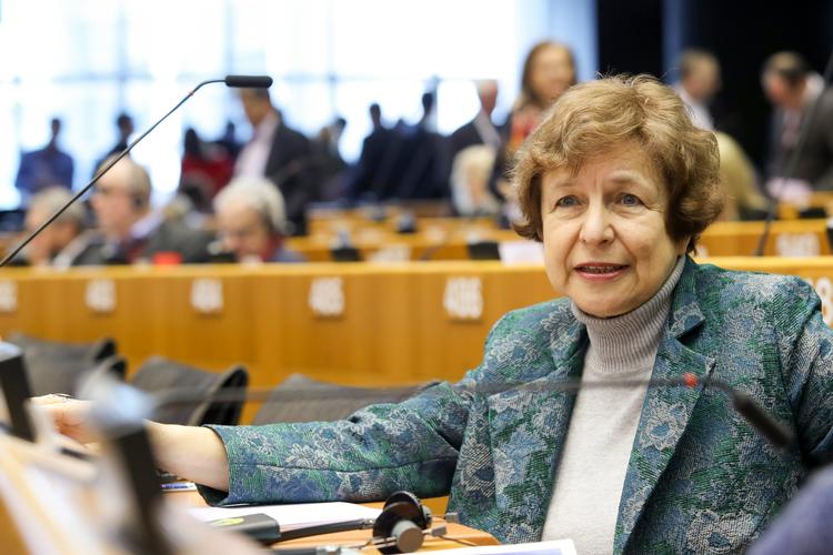Den 73-årige Tatjana Ždanoka fra Letland sidder i EU-Parlamentet og har haft tætte forbindelser til den russiske spiontjeneste.  Foto: Didier Bauweraerts